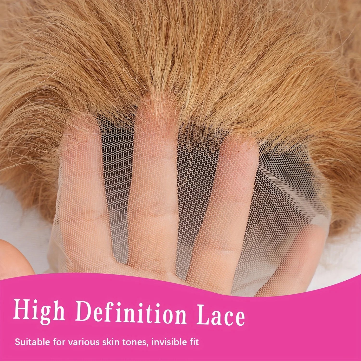 34 38Inch Honey Blonde Wig Human Hair Deep Wave 13x6 Hd Lace Frontal Wig 230 Density Preplucked #27 Colored Curly Lace Front Wig