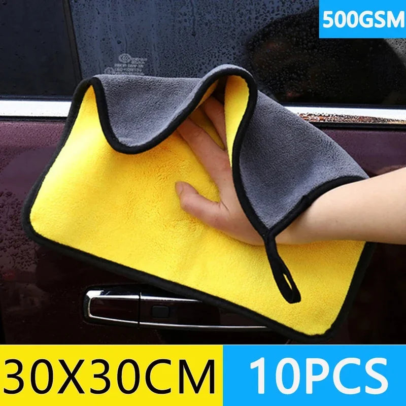 Car Wash Towel 400GSM Microfiber High Water Absorption Cleaning Towels Thickened Soft Car Washing Drying Cloth