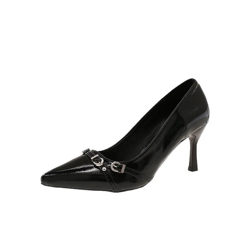 High Heeled Shoes for Women Pointed Toe Thin Single Shoes Black High Heels Womens Pumps Shallow Mouth New High-heeled Shoes